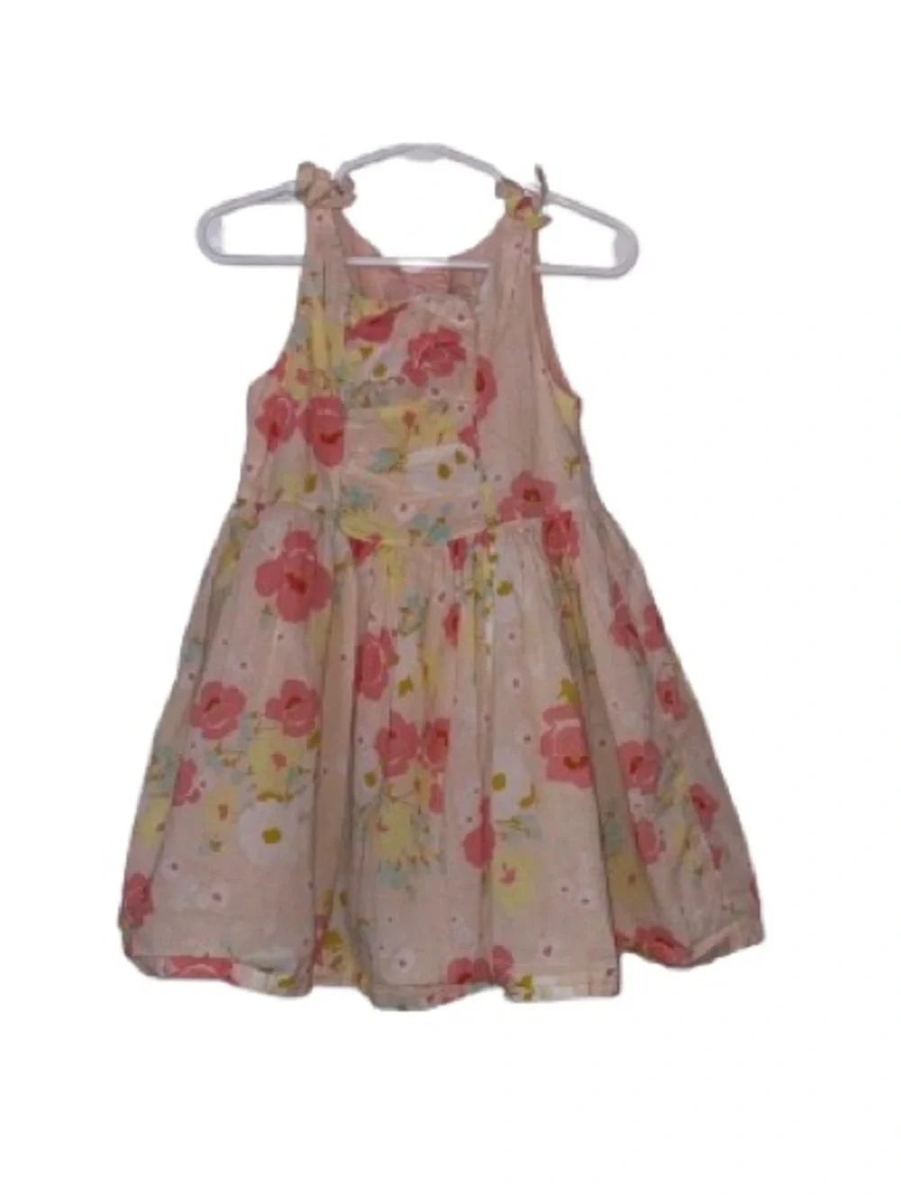 Cherokee Pink Floral Sleeveless Dress With Tulle in Skirt size 5T